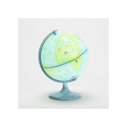 Globe monde bleu