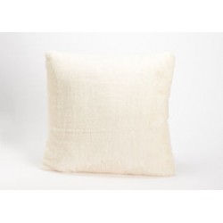 coussin luxe crème 50x50