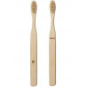 SET DE 2 BROSSES À DENTS EN BAMBOU NUDIE - KIKKERLAND