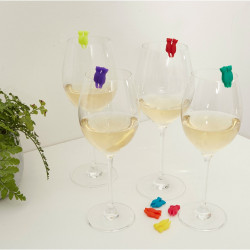 Marqueurs verres par 8 chats KIKKERLAND