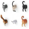 Aimants multicolores en forme de chat