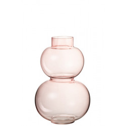 Vase Boule Verre Rose Small...