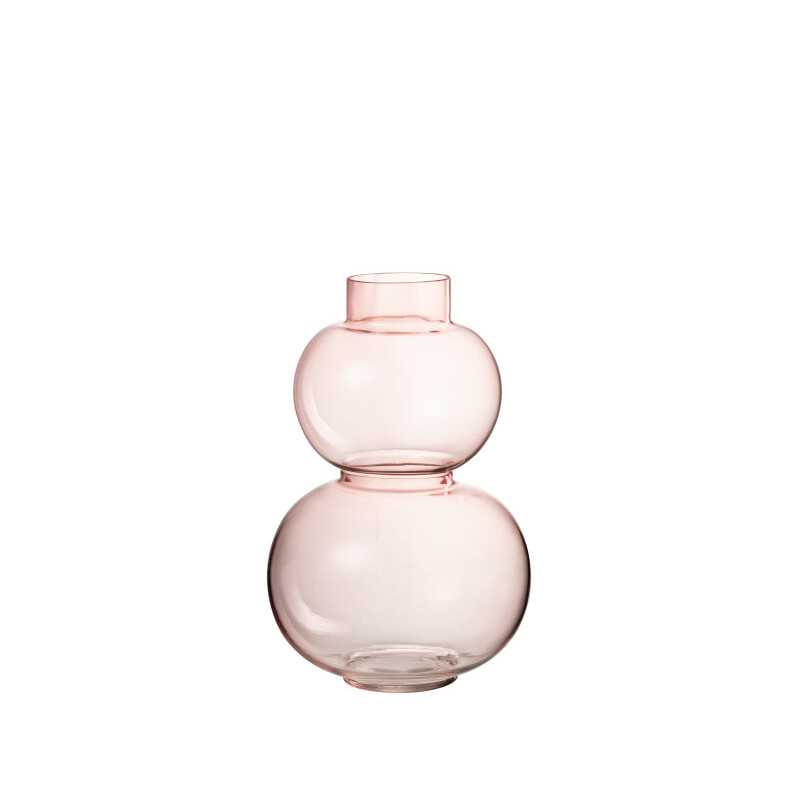 Vase Boule Verre Rose Small (32467)