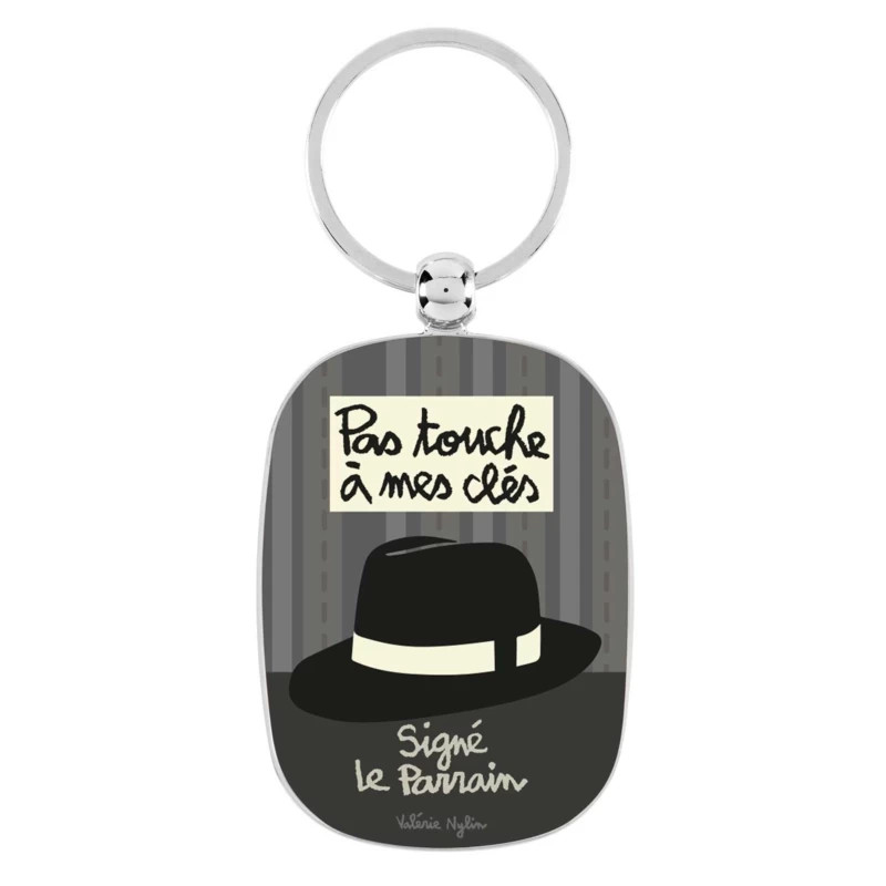 Porte clés OPAT modèle Le Parrain/Pas touche à mes clés – Derrière la porte (DLP)