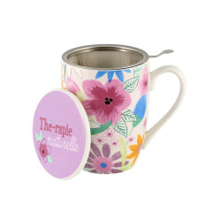 Tisanière TUDOR (+ filtre) Fleurs crayonnées
