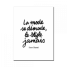 Affiche la mode se demode