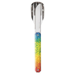 Couverts droits magnétiques Akinod 12H34 Miroir Pixel