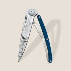 Deejo 37g Aluminium bleu / Globe Trotter