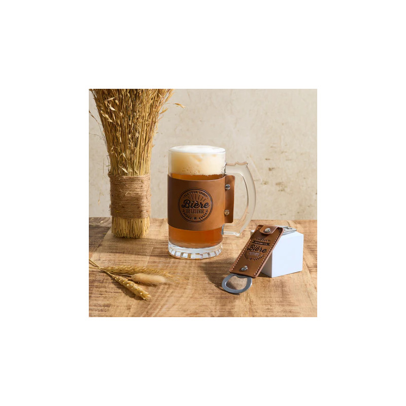 COFFRET CHOPE ET DECAPSULEUR BIERE DE LEGENDE