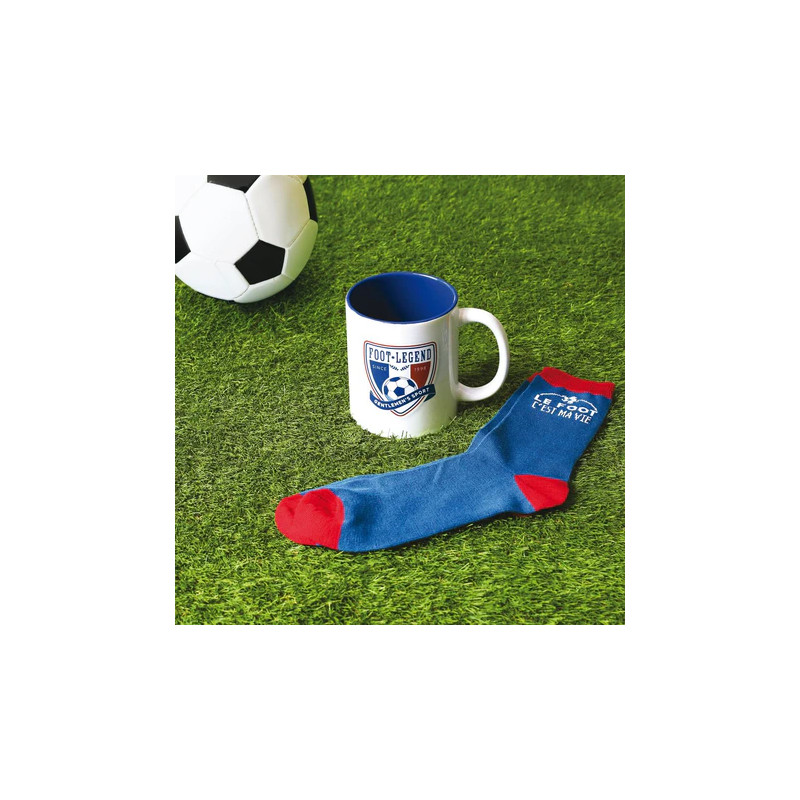 COFFRET MUG ET CHAUSSETTES FOOTBALL
