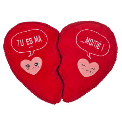 COUSSIN COEUR AIMANTE TU ES MA MOITIE