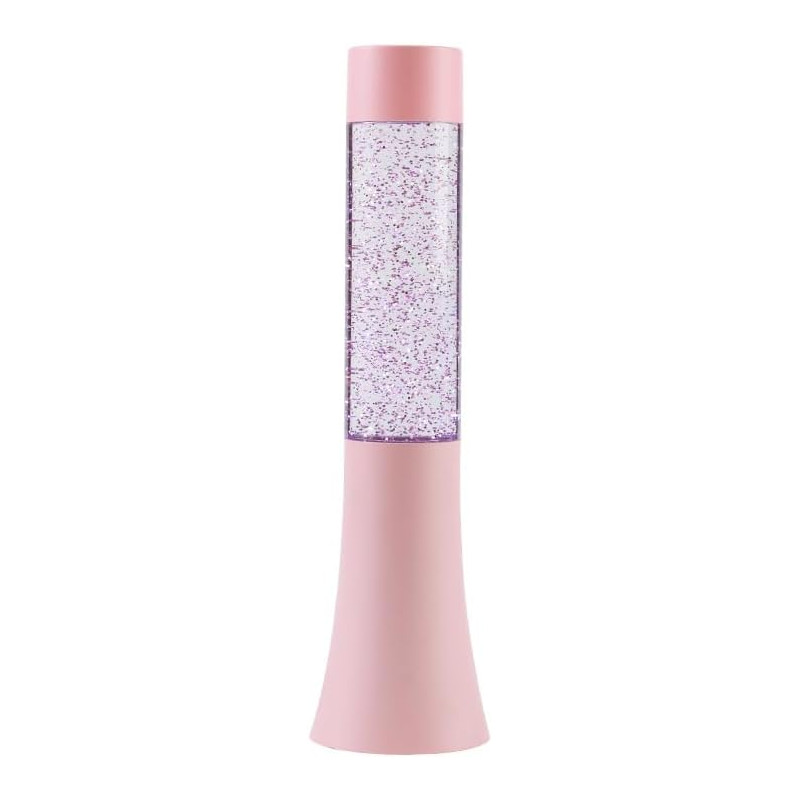 I-TOTAL  Lampe à lave rose glitter couleurs changeantes