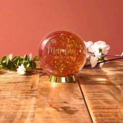 BOULE A NEIGE CADRE PHOTO MAMAN