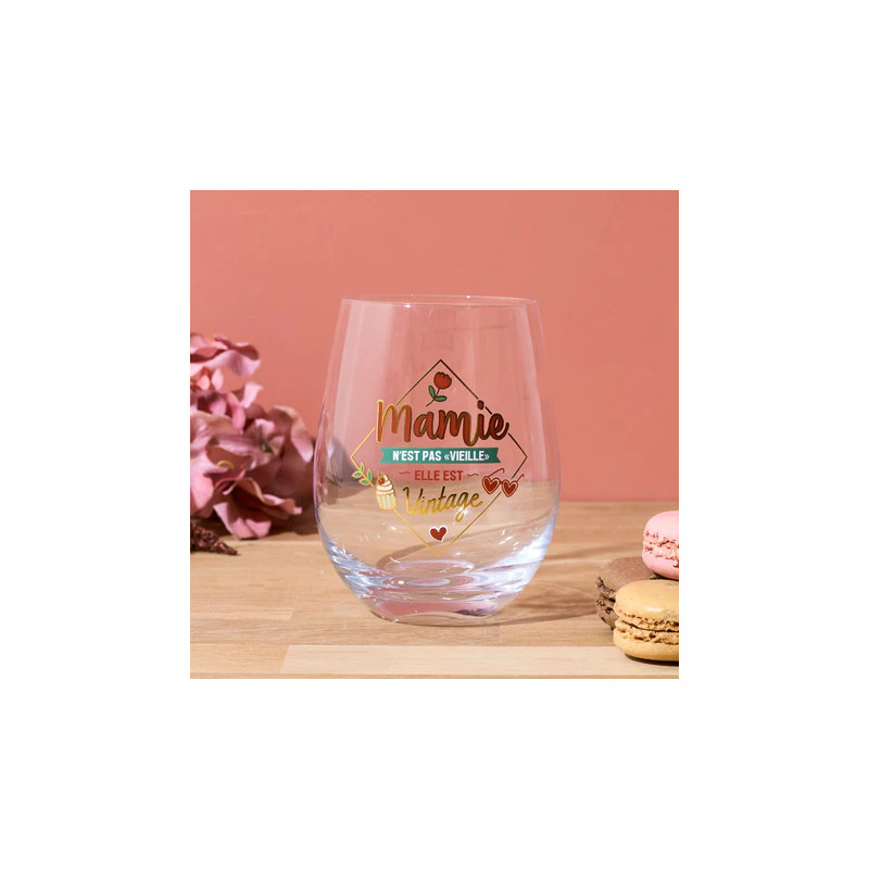 VERRE MAMIE VINTAGE