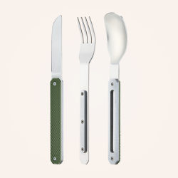 Couverts 12:34 Aluminium kaki