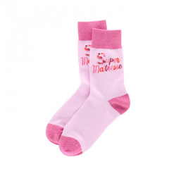 Chaussette Super maîtresse fleurie